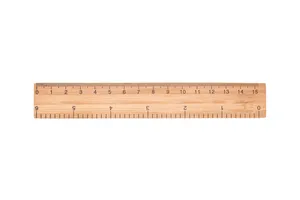 linijka 15 cm, RIGHE naturalny bambus